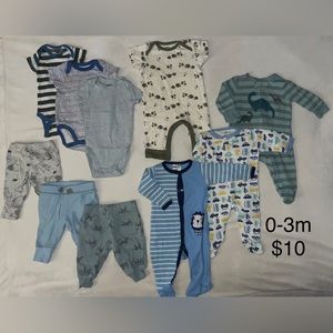 0-3months baby boy clothes
